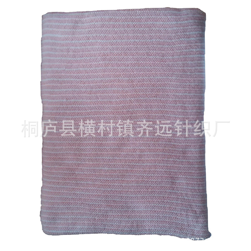 針織腈綸兩麵拉毛披肩圍巾兩用