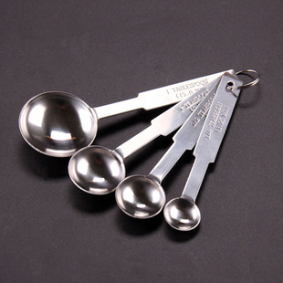 304 stainless steel measuring spoon measuring tool kitchen measuring cup milk powder spoon seasoning spoon stainless steel measuring spoon baking tool