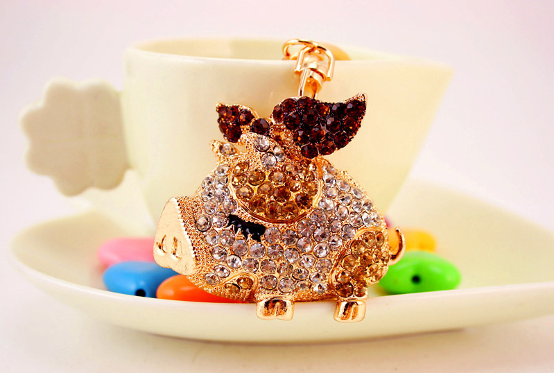 60g Weight Diamond Inlay Material Keychain Classification Alloy, Metal Material Animal, Car Pattern Unisex Gender Cute Style Coffee, Pink, Purple, Red, Blue Color Animal Car Keychain Alloy Metal Diamond Unisex Cute Keychain 11