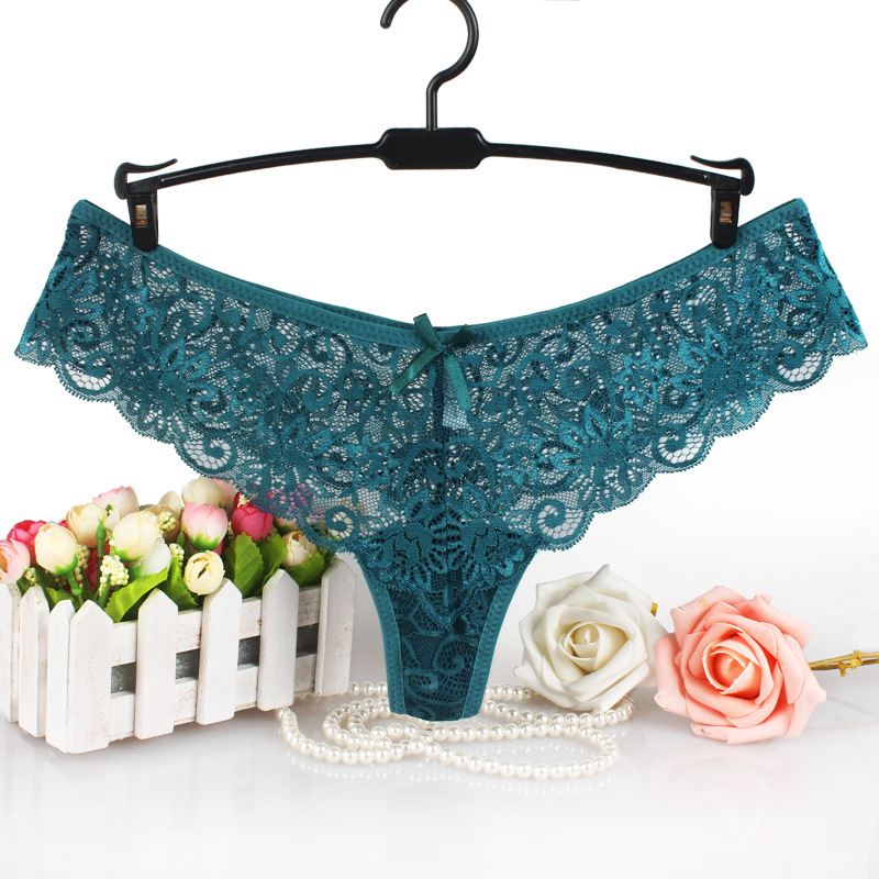 Cross-border mesh lace panties ladies fo...