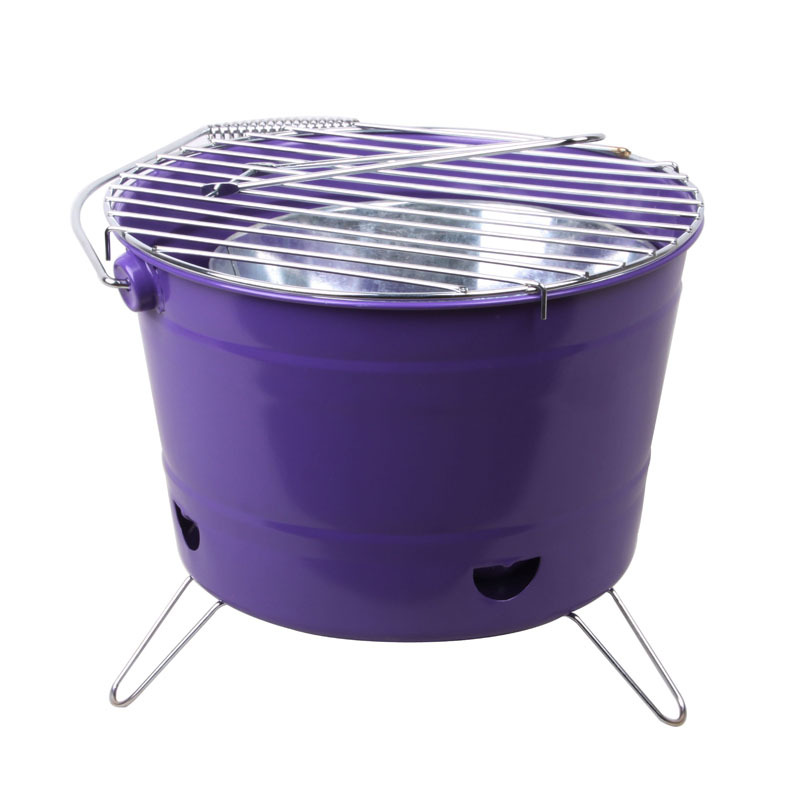 Suministro directo de fábrica integrado de 12 pulgadas creativo en forma de cubo horno de barbacoa portátil horno de barbacoa al aire libre