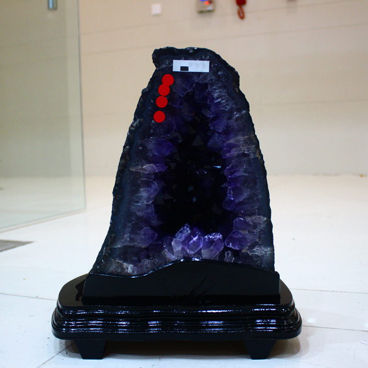 凤呈祥 天然紫晶洞 聚宝盆水晶洞摆件招财人气热销正品保证