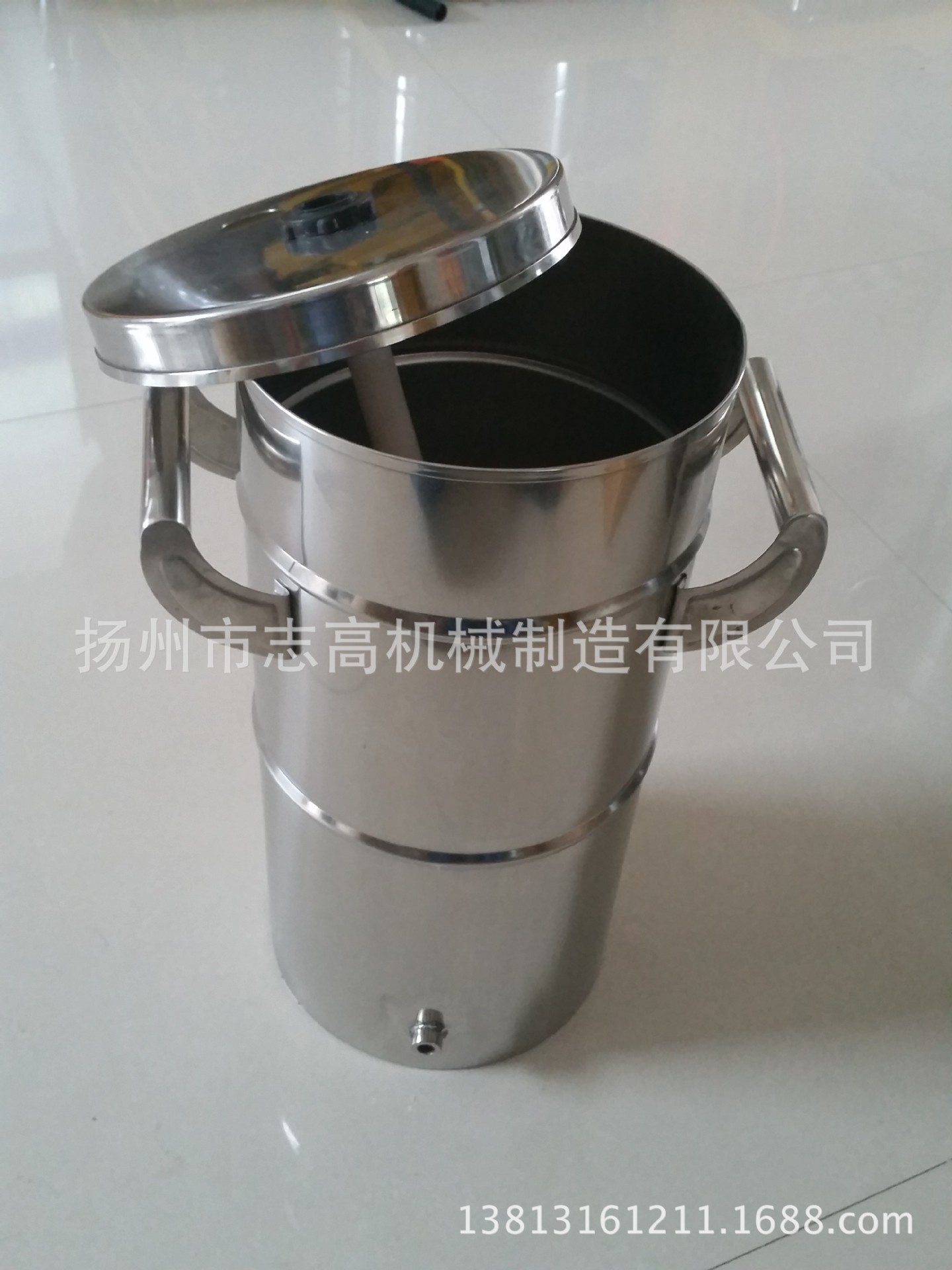 润凌牌 涂装实验流化桶 Φ200×H400不锈钢实验粉桶
