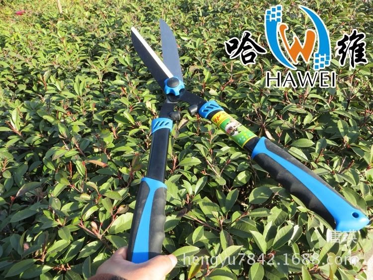园林工具篱笆剪刀 570锰钢扁管草坪剪 家用绿化修枝园林园艺剪