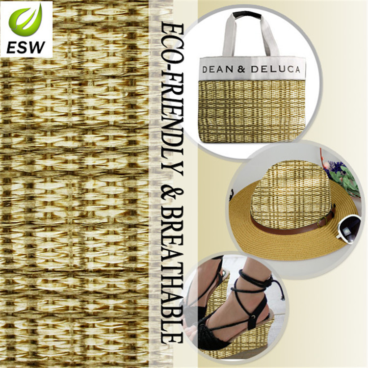 长期批发YQ-Z-8292-2环保天然纸草箱包面料