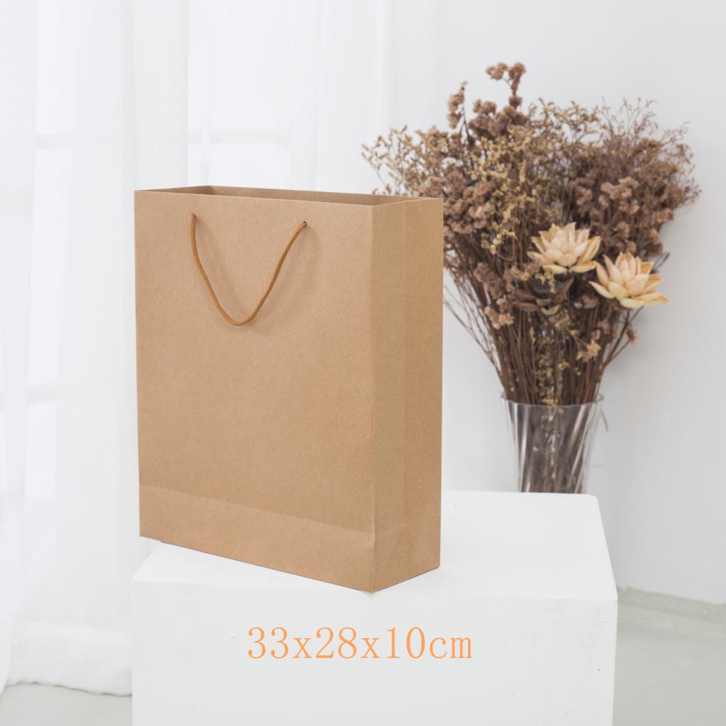 复古牛皮纸手提袋 服装礼品袋 环保购物食品袋支持定做logo