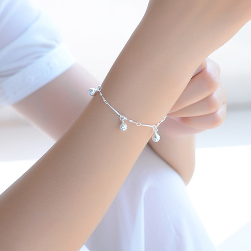Low price cheap silver anklet, Korean style fashion five bell bracelet, retro foot ornament, Yiwu small commodity manufacturer wholesale