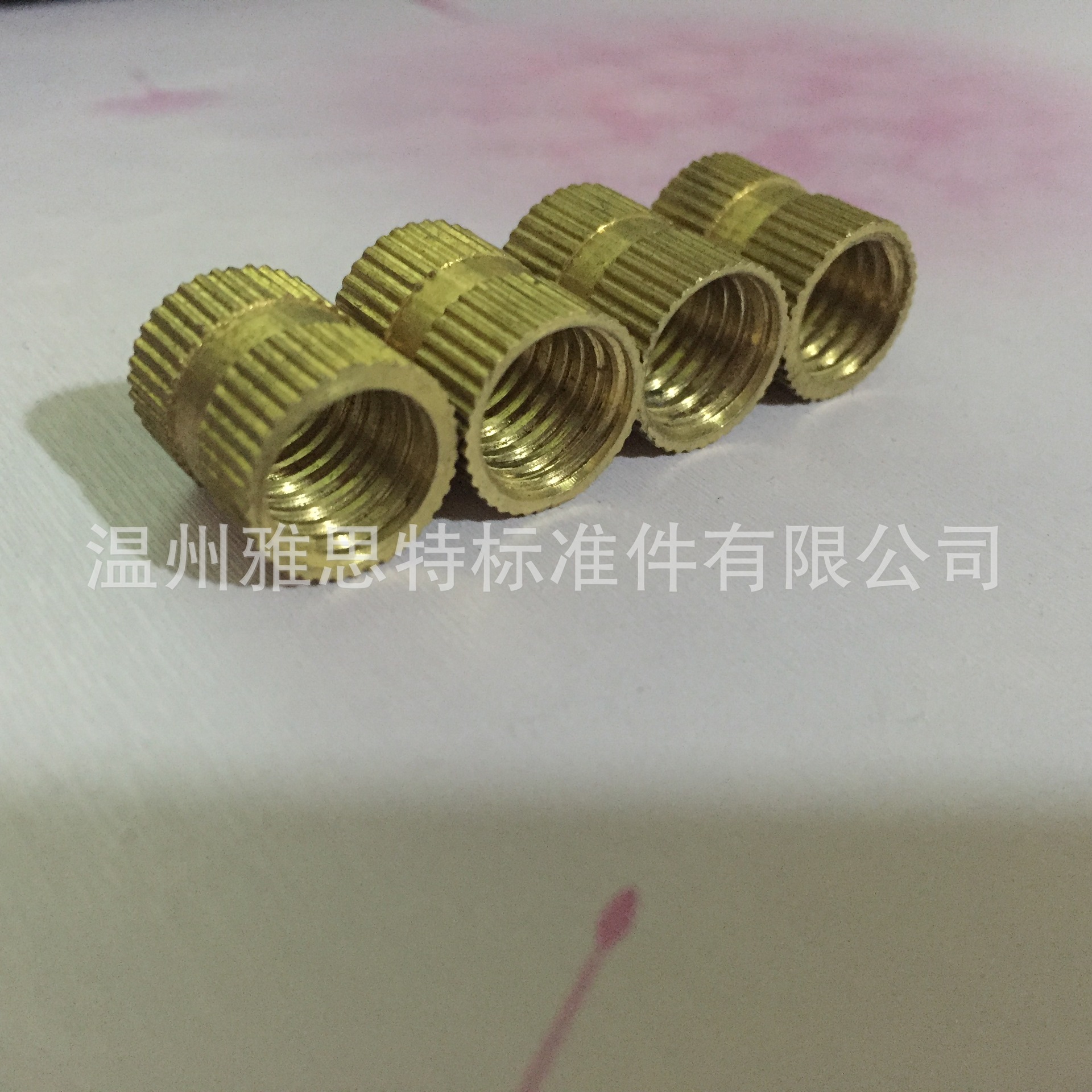 现货供应铜镶钳件、预埋螺母、滚花铜螺母，多款供选及非标