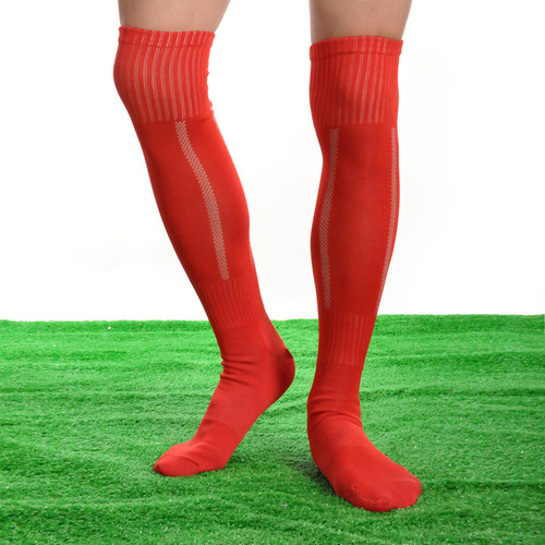 Manufacturer wholesale foreign trade blank version football socks long sports socks thin socks 9 colors sweat-absorbent breathable ball socks