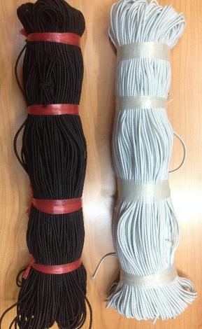 厂家弹力绳 圆松紧带 1.5MM 国产弹力松紧绳 服装辅料 现货