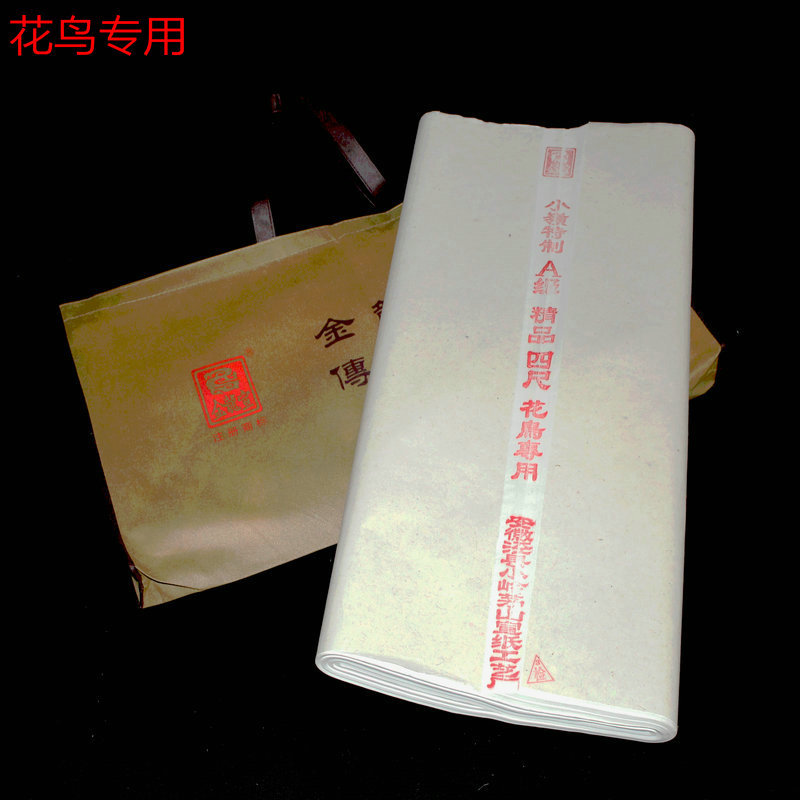 金龙宣四尺国画花鸟创作安徽泾县小岭纯手工宣纸手绘工笔画水墨画