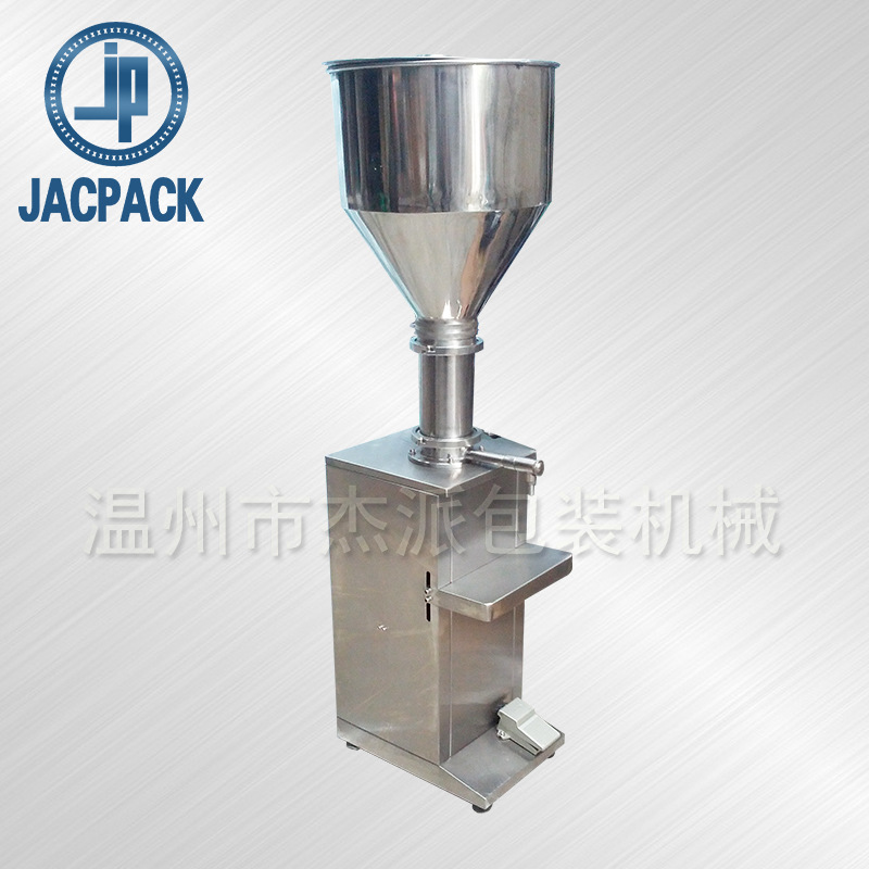 供应 半自动立式膏霜状灌装机 无流动性物料灌装机