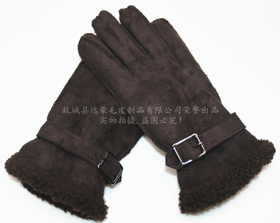company supply Suede reunite with Fleece new pattern men and women glove