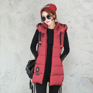 长款棉马甲女冬图片_长款棉马甲女冬图片大全