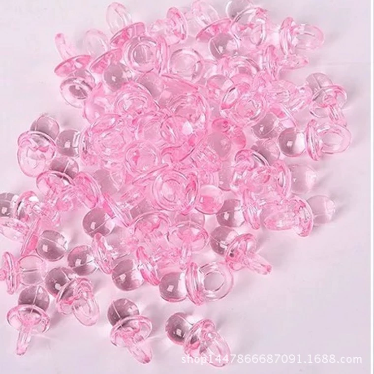 Розовая соска животных бусы ювелирные аксессуары Прозрачная акриловая соска продается по упаковке
