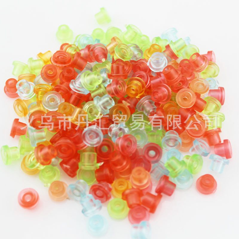 安林透明彩色T型纹身机针垫 硅胶挂针套 减震胶圈皮筋 纹身机配件