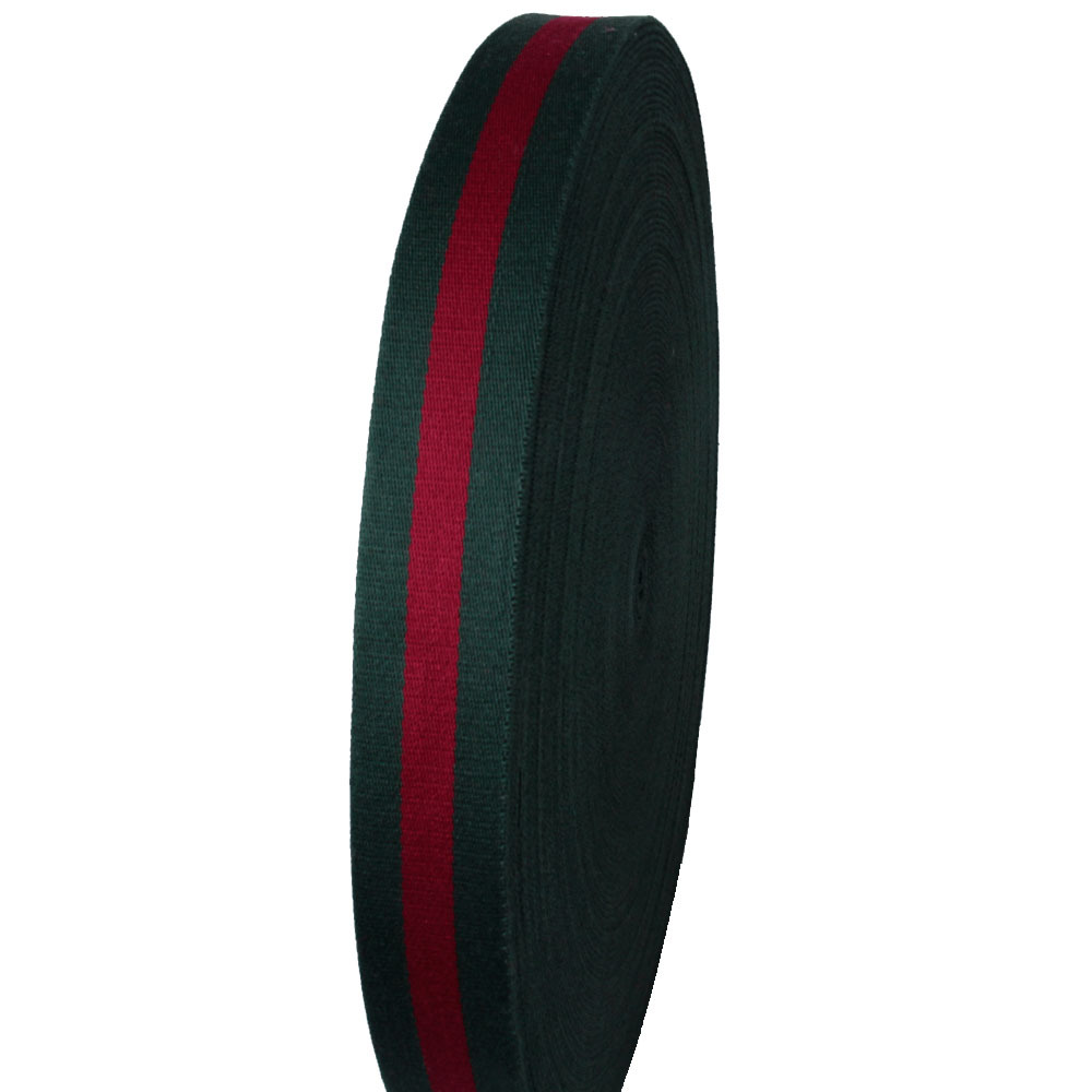 广州力满厂家 现货 3.8cm 绿间红 棉织带 寸半 涤棉带 仿棉