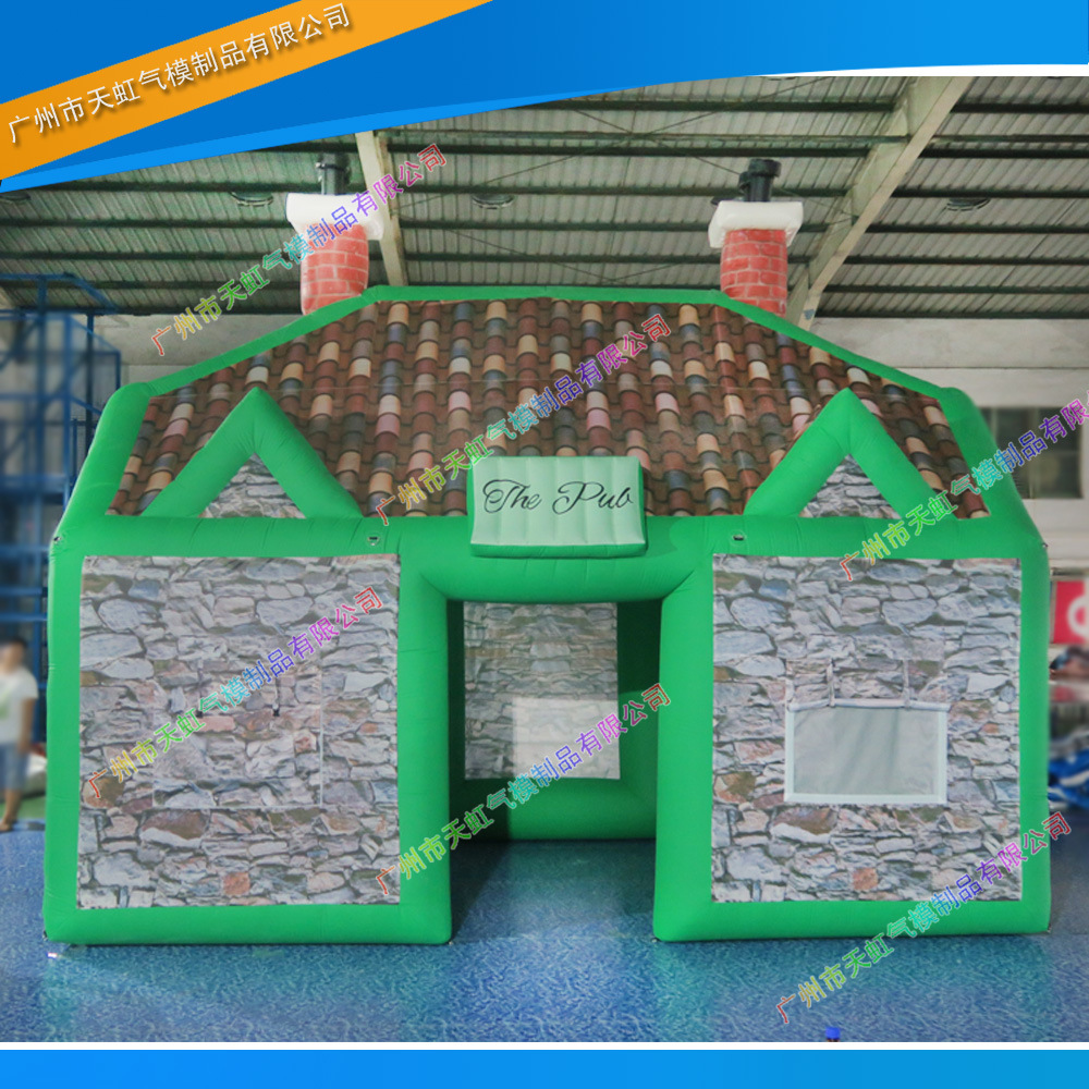 高清喷绘充气酒吧帐篷 高品质户外活动促销派对充气帐篷 篷房