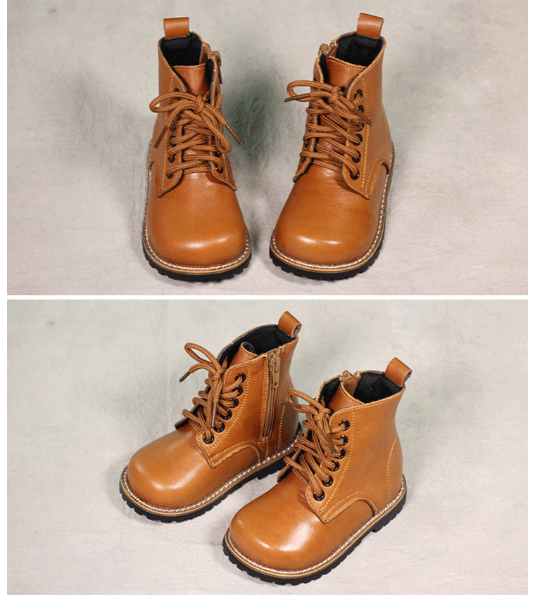 Chaussures enfants en cuir - semelle caoutchouc - Ref 1011147 Image 19