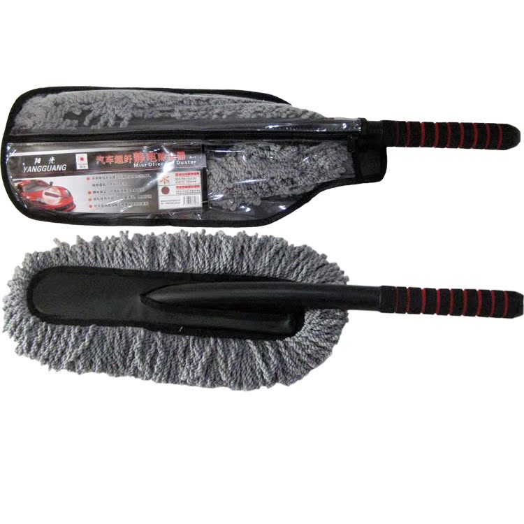 批发汽车拖把灰色纳米线蜡刷扁蜡刷车身清洁除尘扫灰 家车两用|ms