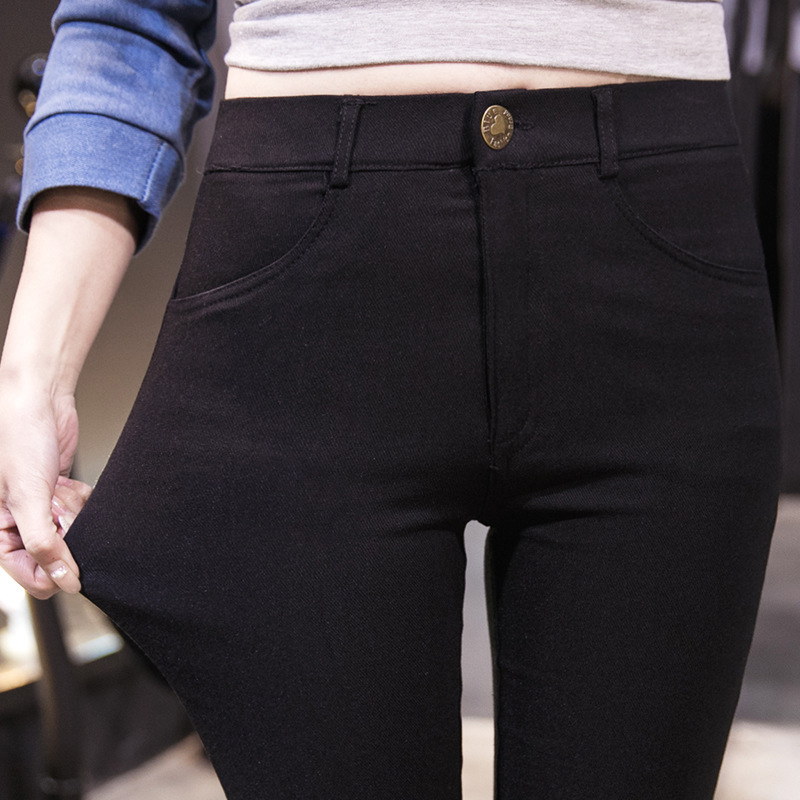 Korean Edition Black leggings Tight trousers 2018 new pattern Autumn Thin section Versatile Show thin Feet Pencil pants