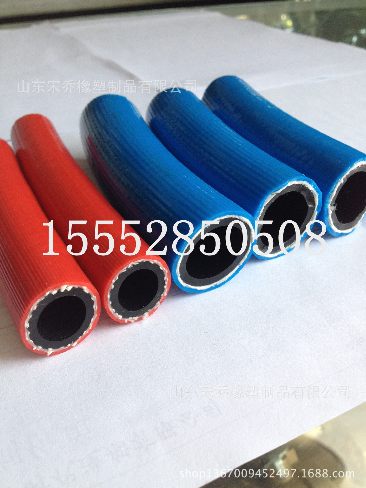 高压氧气管乙炔胶管 双色并联管气焊气割管双色管6mm-10mm