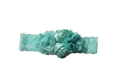 2020 New Rose Ribbon Elastic Hair Band for Children, Chiffon Flower Headband, Baby Hair Accessories Wholesale