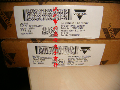 IRFP460LC IRFP460LCPBF TO247 500V 20A MOS管 VISHAY威世 原装