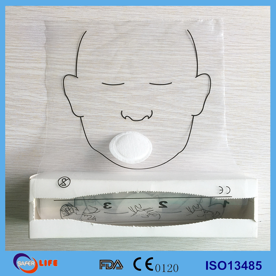 学校医院企业培训用卷式无纺布过滤气体口对口人工呼吸器面膜面罩