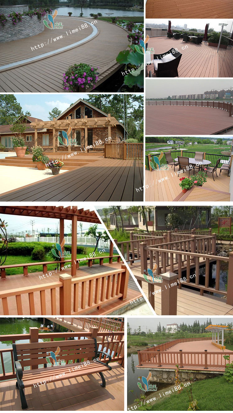 户外圆孔塑木地板