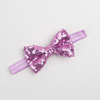 Children's high quality headband, nail sequins handmade with bow, accessory, new collection