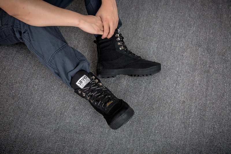 Bottes militaires en toile - porter - Ref 1397086 Image 17