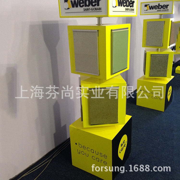 生产创意落地宣传资料展示架商场银行资料轻型展示架多层旋转展架