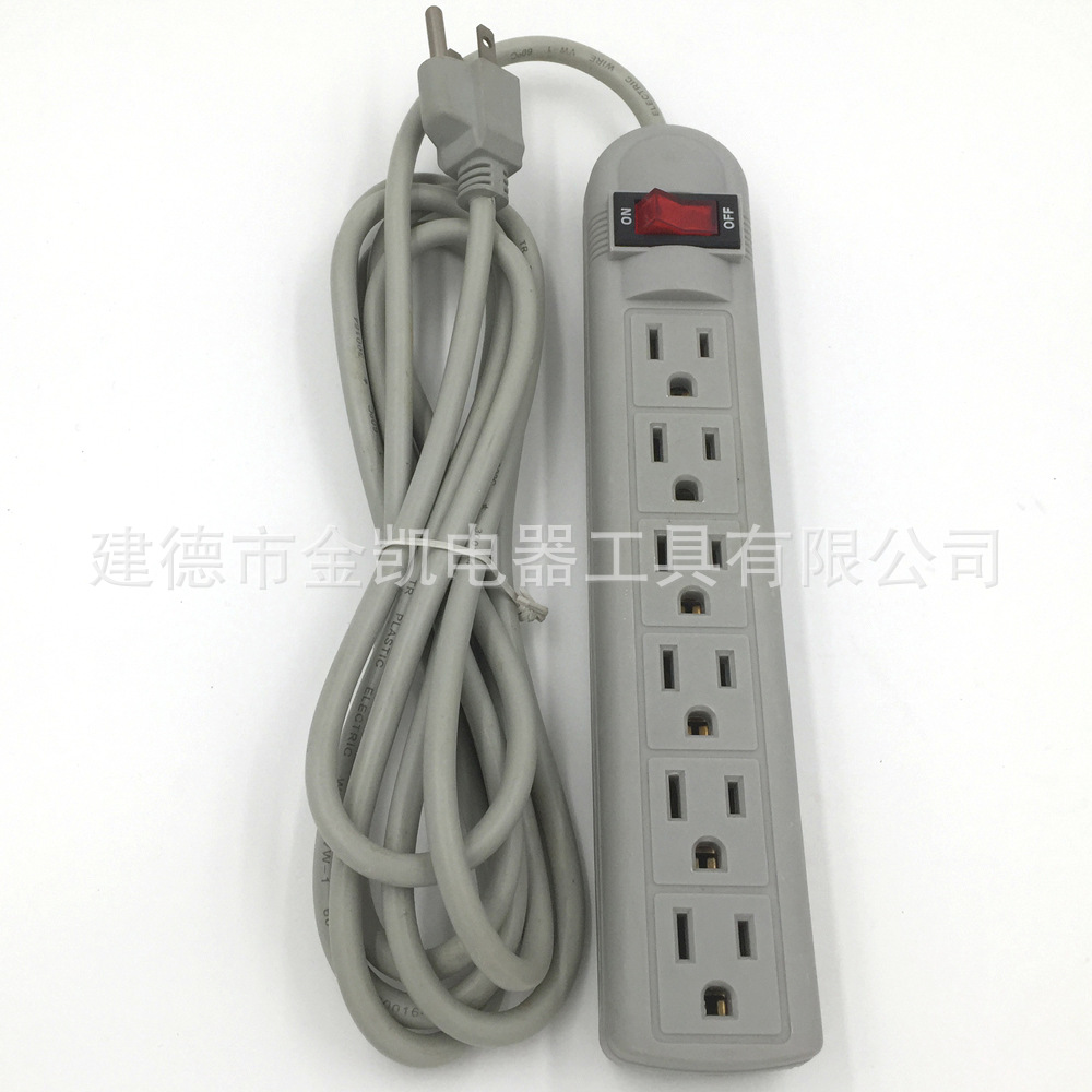 6孔小圆头美式六孔插座