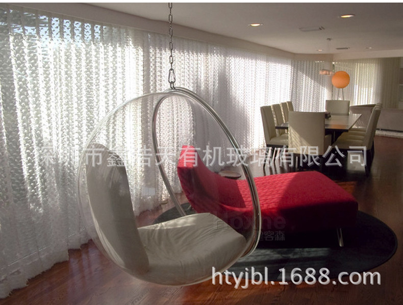 透明泡泡椅|有机玻璃球椅|亚克力创意吊椅|秋千椅座椅