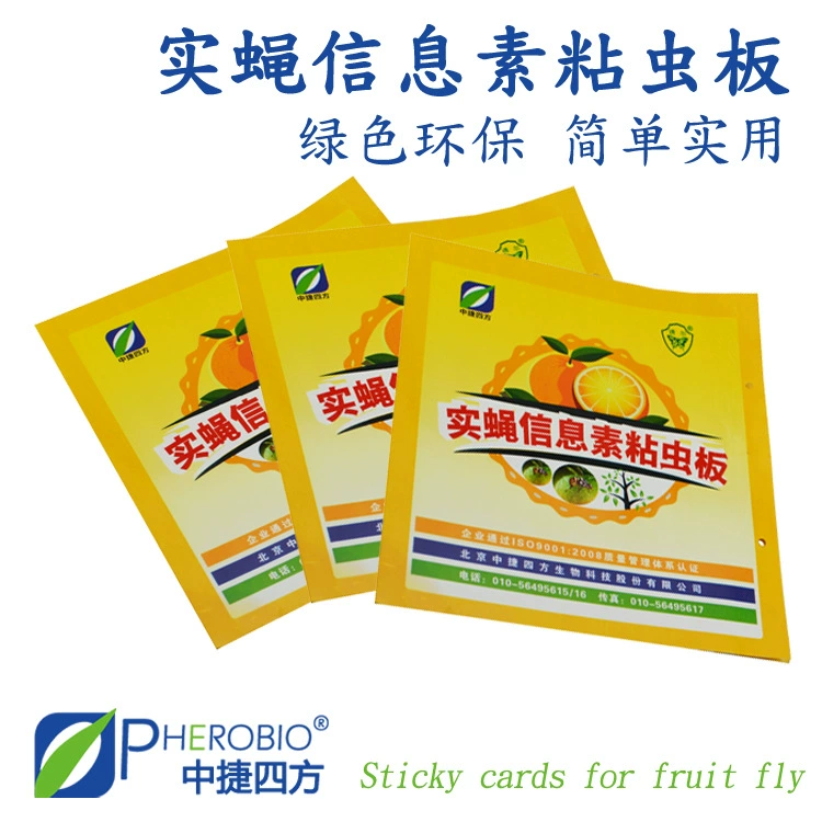 Липкая пластина с феромонами Плодовой мухи Zhongjie Tefang для насекомых