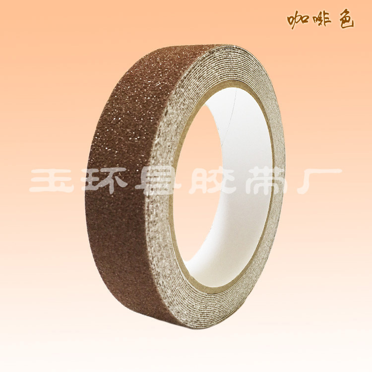 供应咖啡色防滑胶带 80#彩色防滑贴