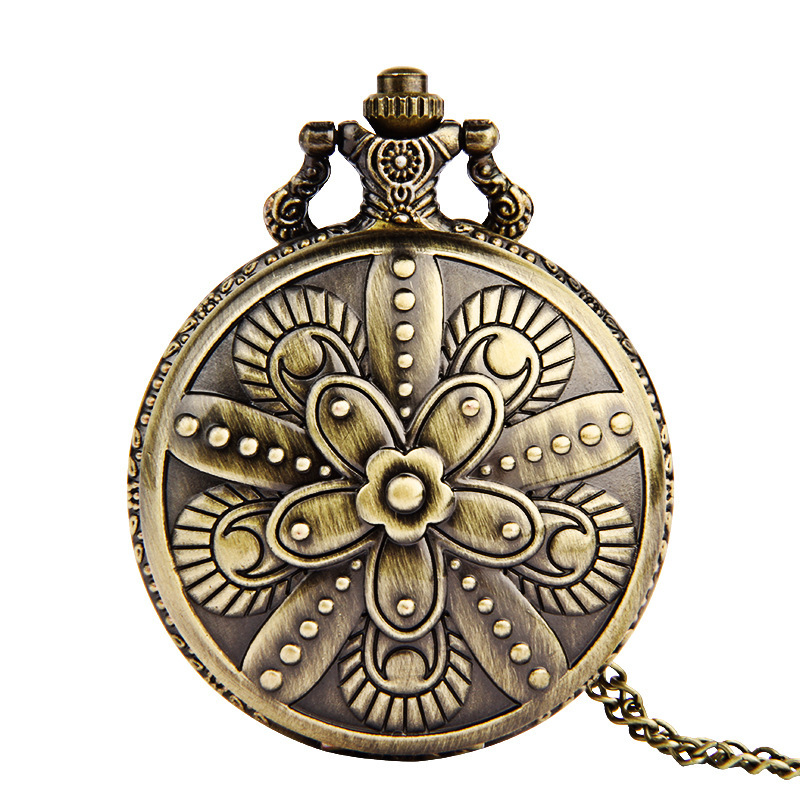 Large bronze embossed plum classical pocket watch nostalgic nostalgic style pocket watch manufacturers wholesale