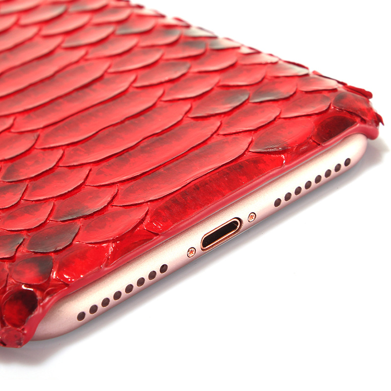 i-idea Handmade Luxury Genuine Real Python Snake Skin Leather Case Cove for Apple iPhone 7 Plus & iPhone 7