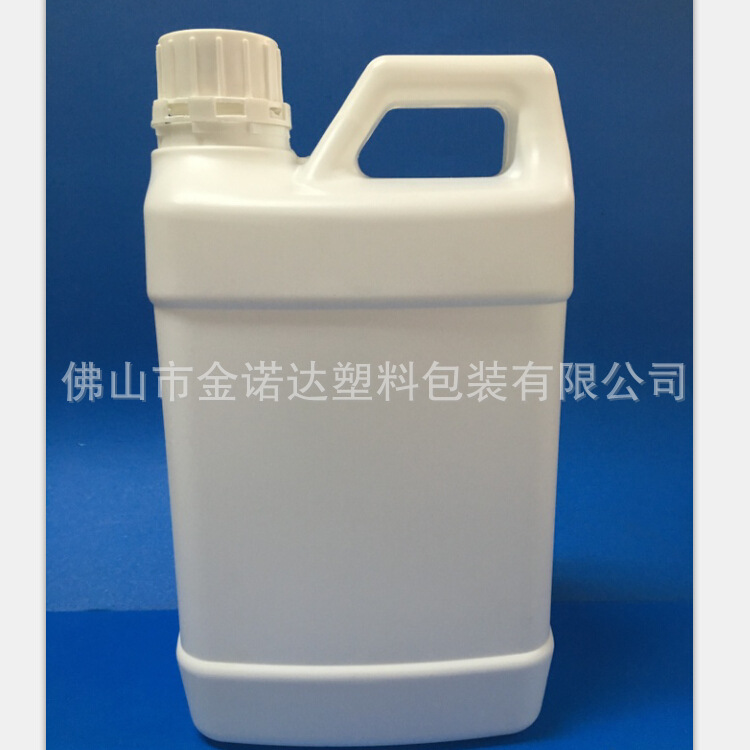 现货2L塑料桶2L提手塑料罐2KG带把手塑料壶2L扁形塑料壶2L化工瓶