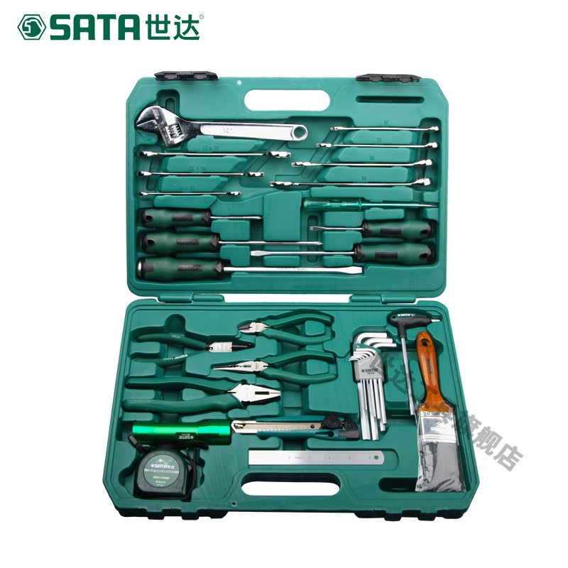 世达五金工具电梯保养维修扳手钳子螺丝刀33件组合套装09551机械