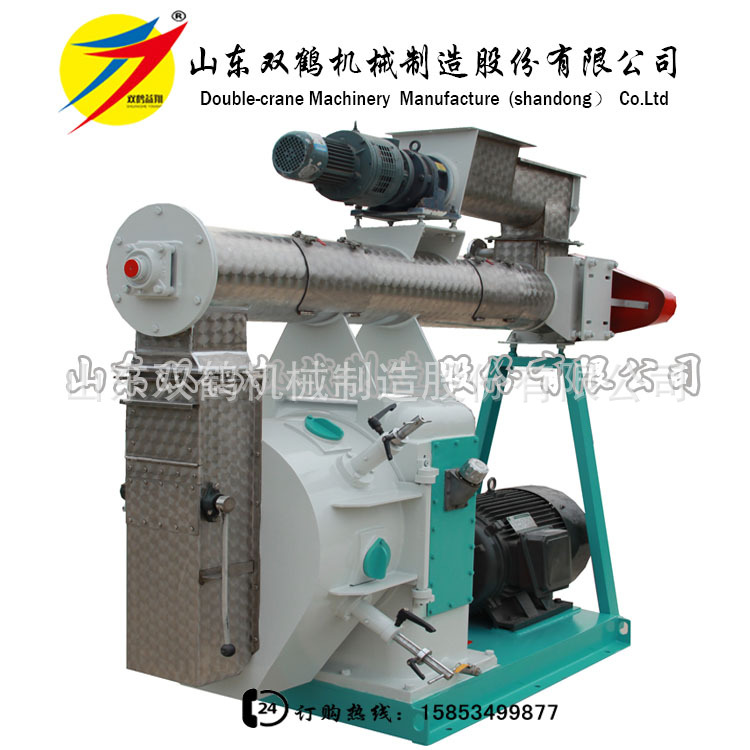 山东临沂养猪专用饲料机，时产2吨鸡猪畜禽饲料颗粒生产线 包安装
