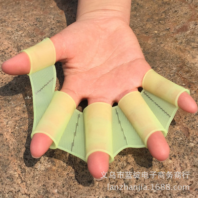 Swimming silica gel adult children train Webbed hands Swimming Pull Webbed hands Swimming equipment wholesale