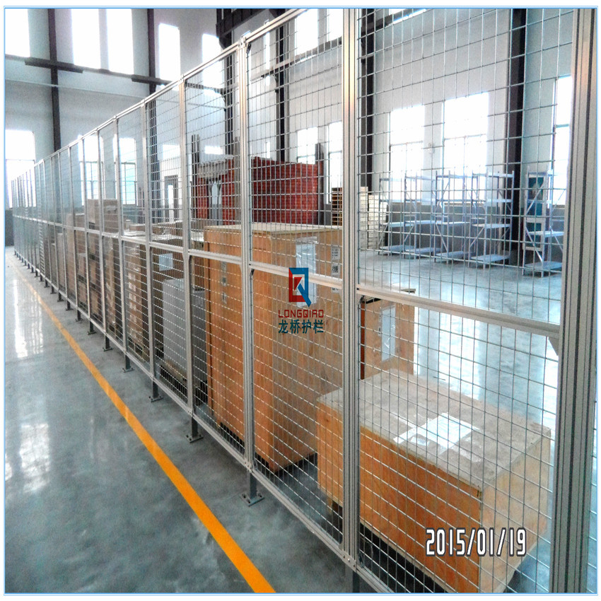 西藏铝合金厂区隔离网/铝合金机器人区域隔离网/龙桥护栏厂家直销