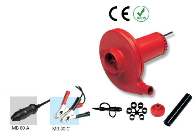 12V电动充气泵 MB 80/12 A，MB 80/12 C