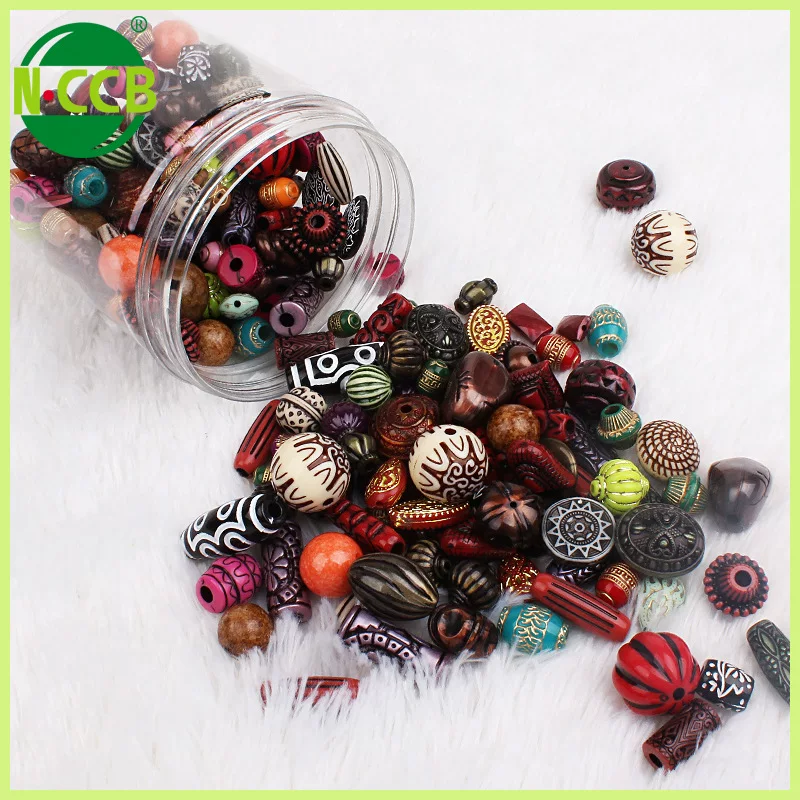 High quality acrylic retro beads, plastic beaded bracelet handmade, accessory, mixed accessories, wholesale
