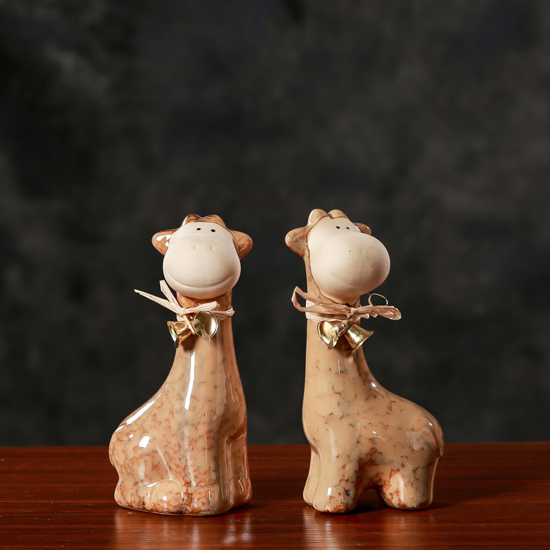 陶瓷饰品摆件家居装饰品陶瓷摆件欧式田园美式复古客厅陶瓷工艺品|ru