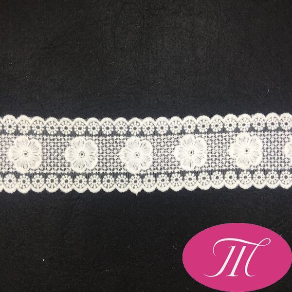 lace white cotton hair band