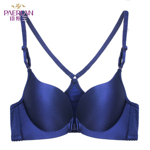 珀依兰无钢圈文胸新品 前扣文胸运动内衣 文胸背心式内衣女士胸罩