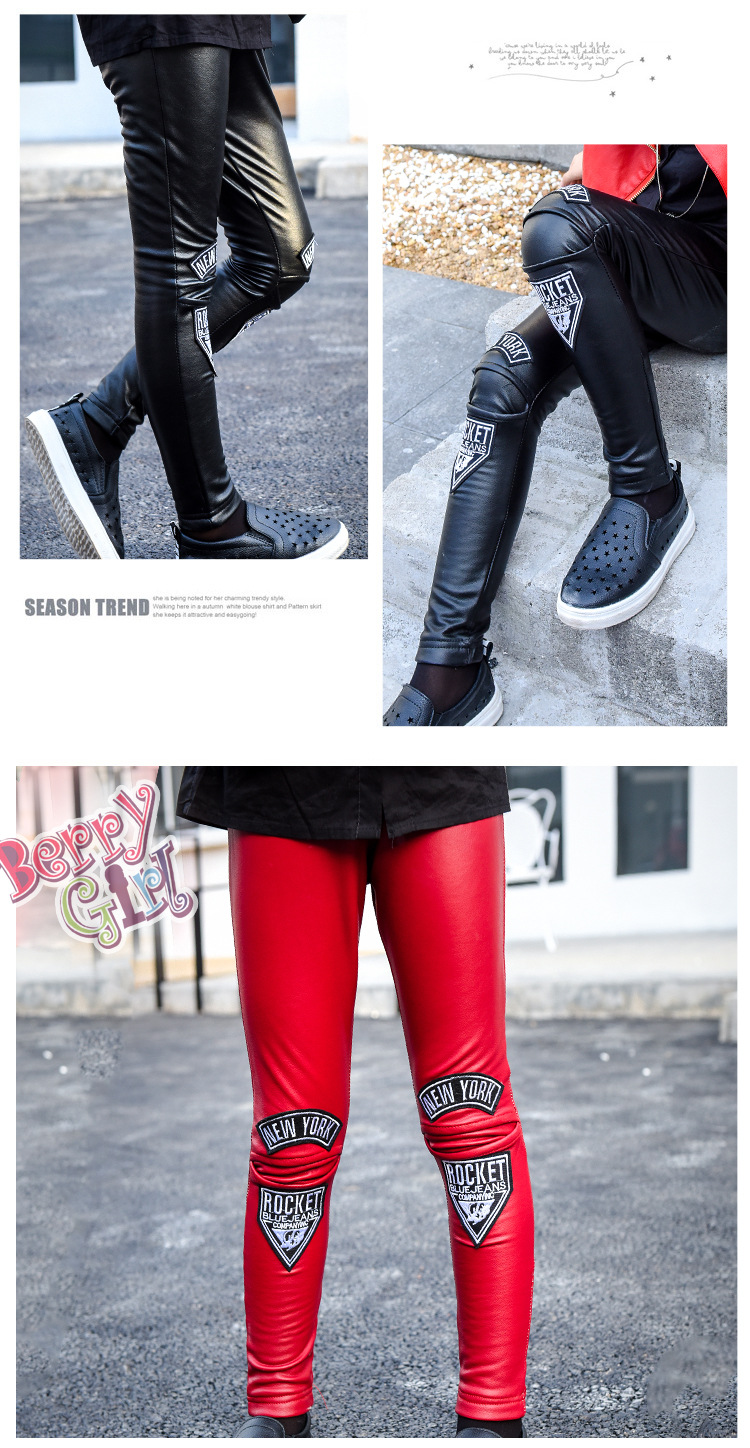 Pantalon fille en cuir - Ref 2062127 Image 33